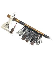 African Style Leather Buckler Shield & Salampasu Sword