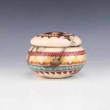 NATIVE AMERICAN NAVAJO POTTERY BOX BY SEFARINA BENALLY | eBay