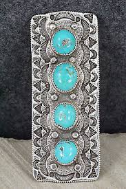 Turquoise & Sterling Silver Ring - Delbert Arviso - Size 9.5 | eBay