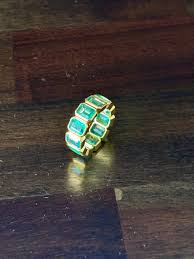 18k Emerald Eternity Ring – Sherman Jewelry & Co