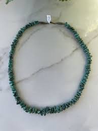 Raw Turquoise rock necklace Native American Jewelry Vintage Antique Beautiful | eBay