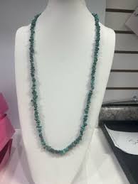 Chip Nugget Turquoise Long Necklace Vintage Native American | eBay