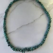 native american | Jewelry | Raw Turquoise Rock Necklace Native American Jewelry Vintage Antique Beautiful | Poshmark