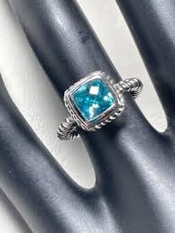 GC 925 STERLING SILVER CHECKERBOARD CUT APATITE ...