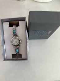 Time & Tru Silver & Turquoise Watch | eBay