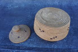 American Inuit Seagrass Basket A3220 – Early California Antiques Shop