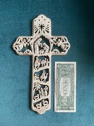 Nativity Cross - Wall Hanging - Perfect Condition | eBay