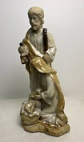 Nativity Baby Jesus Mary Joseph Holy Family Glazed Ceramic ...