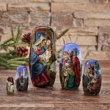 5 Piece Nesting Nativity Set | The Catholic Company®