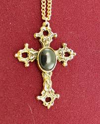 70s Reversible Gothic Black Cab ST and ST Cross Pendant Necklace Lot; Disaster Relief - Etsy