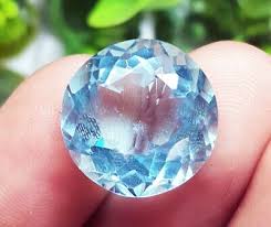 Brazilian Sky Blue Aquamarine 8.80 Ct Certified Loose Gemstone With Free Gift | eBay