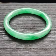 Natural Green Burmese Jadeite Jade Princess Cut Bangle - Etsy