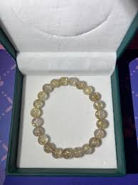 8mm- Golden Healer Quartz crystal bracelet Handmade GIFT ...