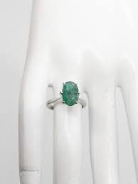 Estate $5000 4ct Natural Emerald Platinum Wedding Ring 5.5g ...