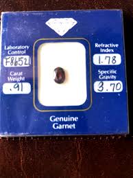 Red Garnet 3.7 Carat Certified by Consolidated Equity ...
