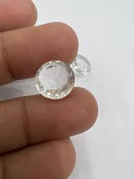 2 Pieces Round Phenakite Crystal Gemstone: 6 CARAT Ascension ...