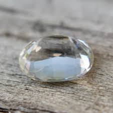 Ceylon White Sapphire: 1.15 Carat Oval Cut Gemstone - Etsy