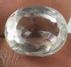 Oval 8.10 Ct/12 mm Natural White Montana Sapphire Gemstone ...