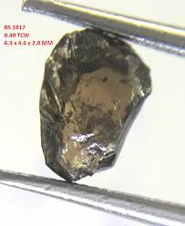 0.49tcw brown gray sparkling color natural shape african ...