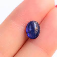 Natural Sapphire Gemstone | Cabochon Shape Blue | 2.24 ...