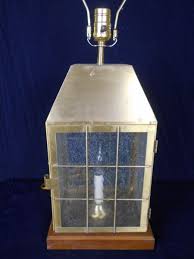 VINTAGE MID CENTURY BRASS SHIP LANTERN TABLE LAMP | eBay