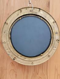 Vintage Nautical Brass Porthole Mirror - Etsy