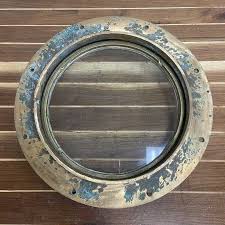 Red Brass Porthole – 16.75" Ship Salvage Window