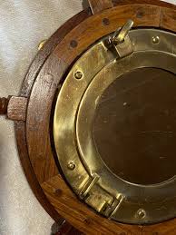 18'' Handmade Nautical Porthole Captain ship wheel Decal ...