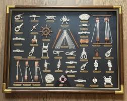 Vintage Sailor Nautical 12 Knots Display Board Wooden Box Frame Wall Hanging - Etsy India