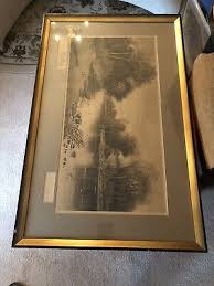 D.F. Hasbrouck Antique- Original Proof~ Signed By Artist And Etched ~ Rare Find | eBay