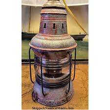 Antique American Marine Anchor Lantern- Nautical Table Lamp ...