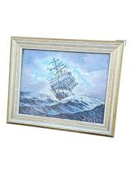 DRAKE MUSEUM PRINT "HOVE TO" Great condition 16" x 12" Used | eBay