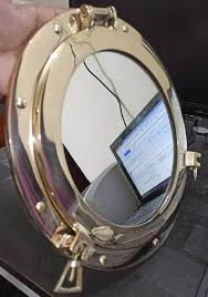 Brass Porthole 12" Mirror Nautical Wall Working Ship Cabin ...