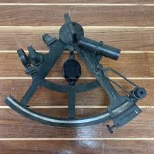 Vintage William Gerrard Marine Brass Sextant - Nautical Items