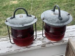Antique Wilcox Crittenden & Co. Pair Of Ship Lanterns W/ N.M.L.CO. Lens (12D) | eBay