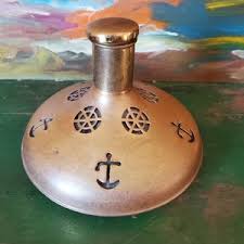 Vintage Swedish Captain's Decanter Brass - Etsy