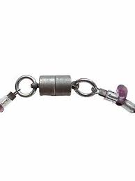 Vintage Amethyst Glass Bead Necklace Crystal Spacers Points ...