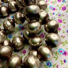 1900s MUSEUM Grade BIG LARGE Navajo Pearls Hopi Bench Beads Made of Silver Coins | eBay Australia