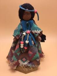 Kalico Kids Native American Wooden Doll 1993 Carolyn Scott | eBay