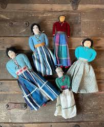 Vintage Traditional Navajo Cloth Dolls Circa 1930-1950's, Handmade Folk Art. - Etsy