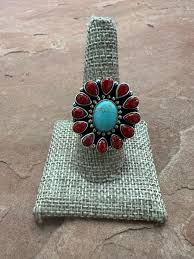 Handmade Red Fire Opal, Turquoise & Sterling Silver ...