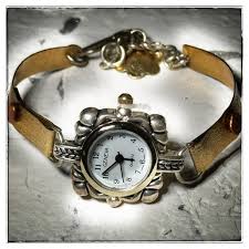 Elegant Mixed Metal Analog Wristwatch: Sustainable Artisan ...