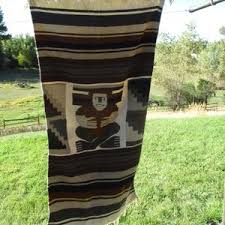 Vintage Wool Mexican Rug or Wall Hanging, 55 X 27 Inches, Browns, Black & Beige, Minor Staining - Etsy Ireland