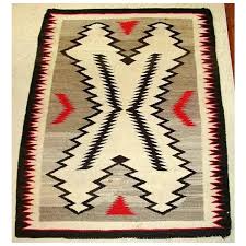 Arts and Crafts Graphic Regional Navajo Rug, 1930's. For Sale at Ruby Lane
