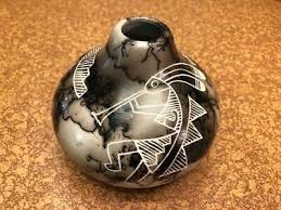 Gary Yellow Corn Acoma Horse Hair Vase 2013 | eBay