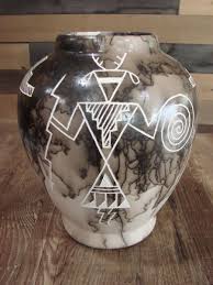 Native American Acoma Hand Etched Horse Hair Pottery by Yellow Corn | eBay