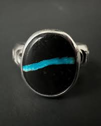 Blue Moon Ribbon Turquoise Ring — HALLETT PEAK