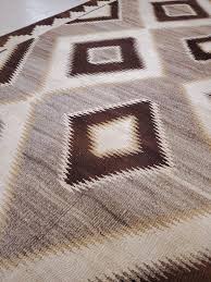 Antique Navajo Carpet, Handmade Wool, Ivory, Beige, Gray and Brown For Sale at 1stDibs | navajo rug patterns and symbols