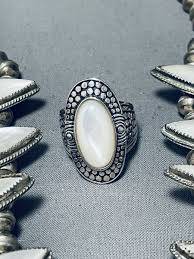 GORGY!! VINTAGE NAVAJO PEARL STERLING SILVER SQUASH BLOSSOM NECKLACE OLD | eBay