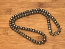 Vintage Sterling Silver Bead Toggle Necklace, Adjustable ...